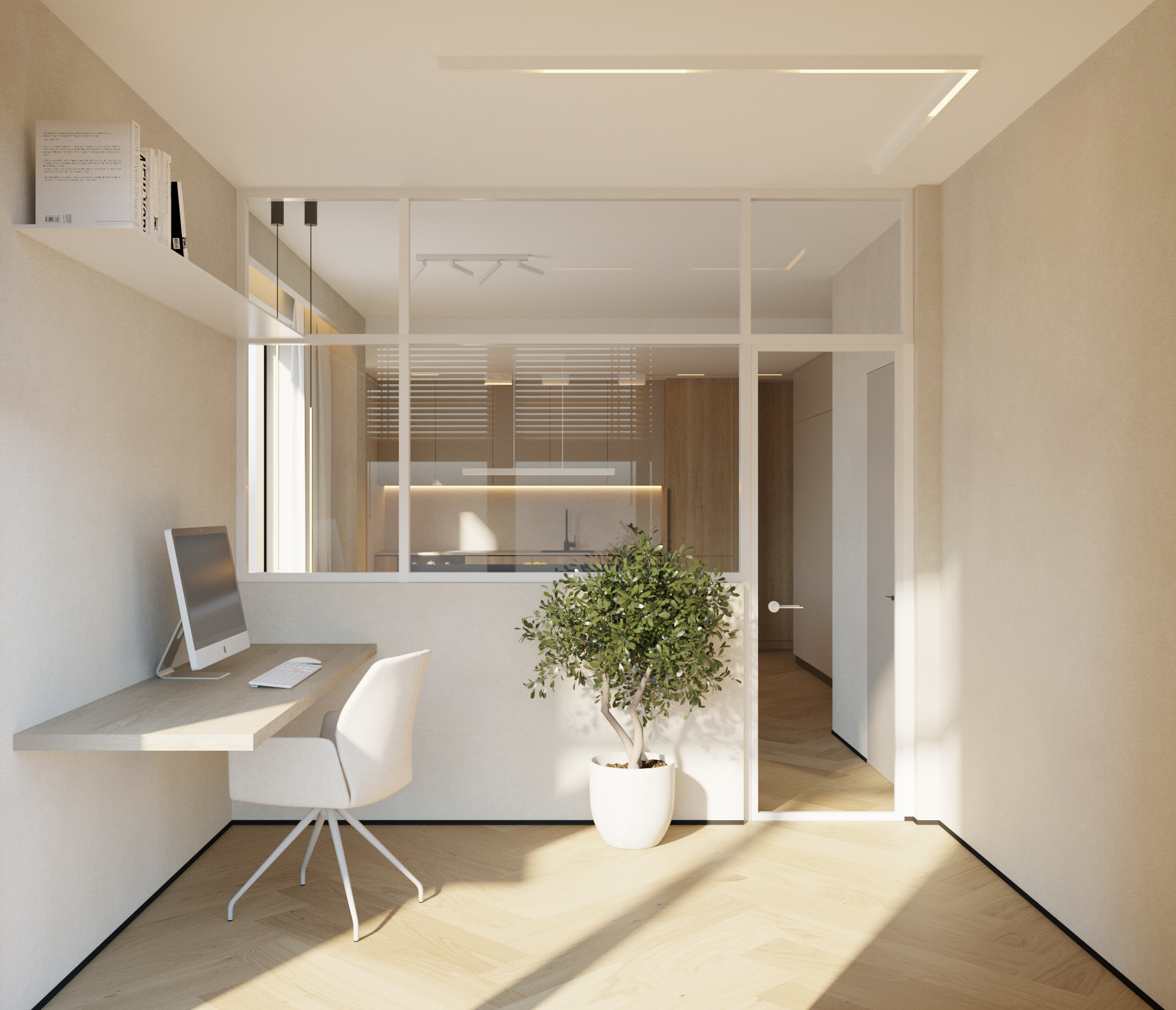 homfi realizacja Kraków - na Ustroniu - przestrzeń do pracy